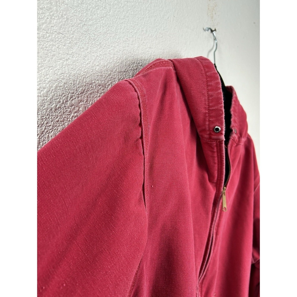 VTG 90s Carhartt J03 RED Active Jacket XL Faded USA M… - Gem